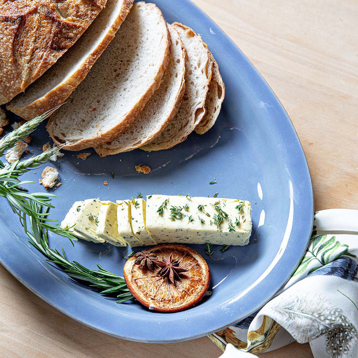 Puro 16" Platter - Chambray - Image 3