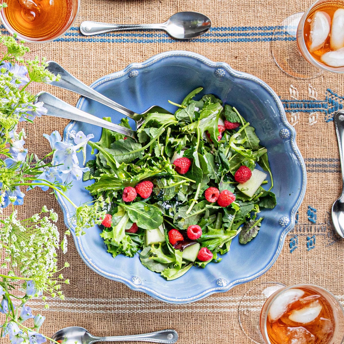 Berry & Thread 13" Serving Bowl - Chambray - Image 4