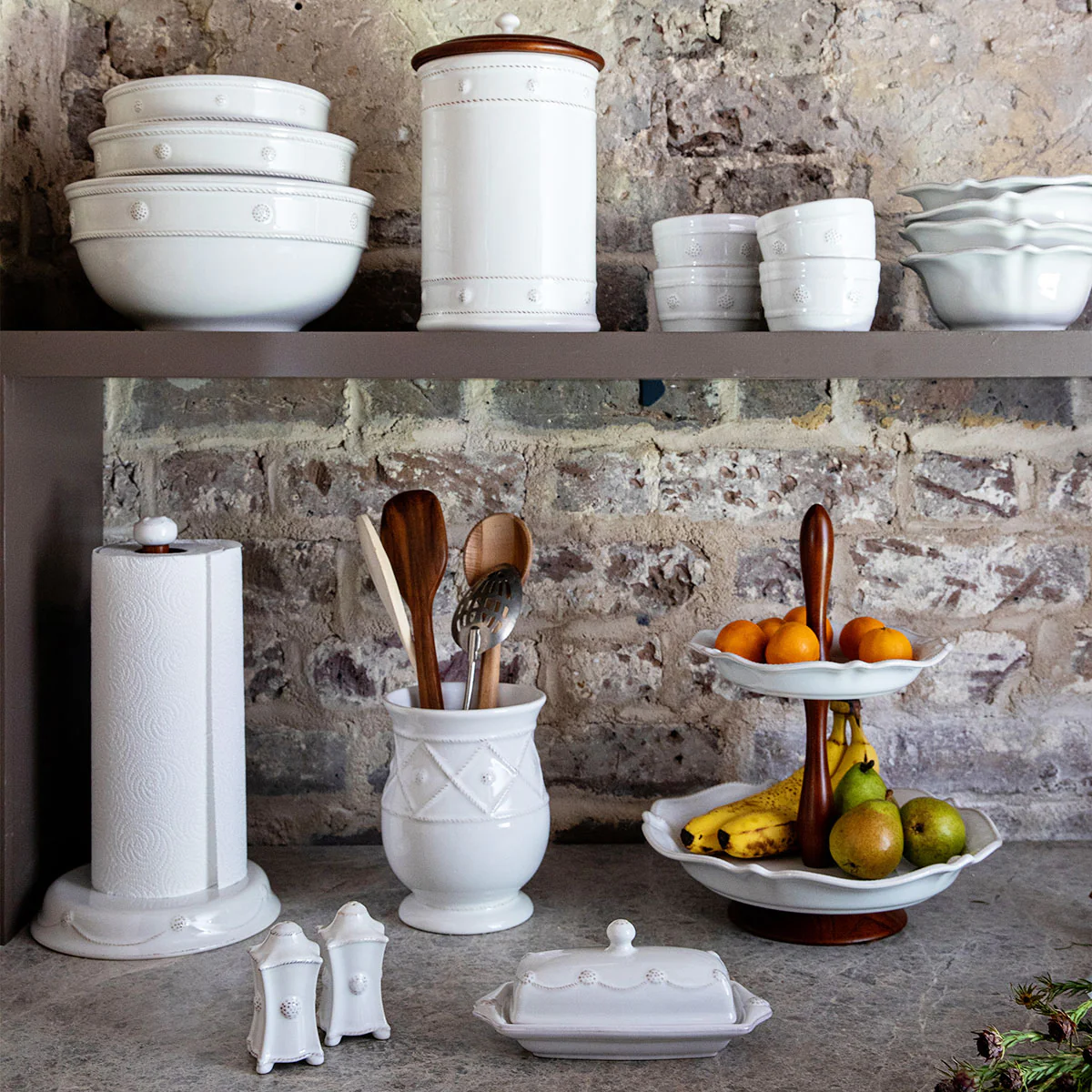 Berry & Thread Nesting Serving Bowl Set/3pc - Whitewash - Image 6