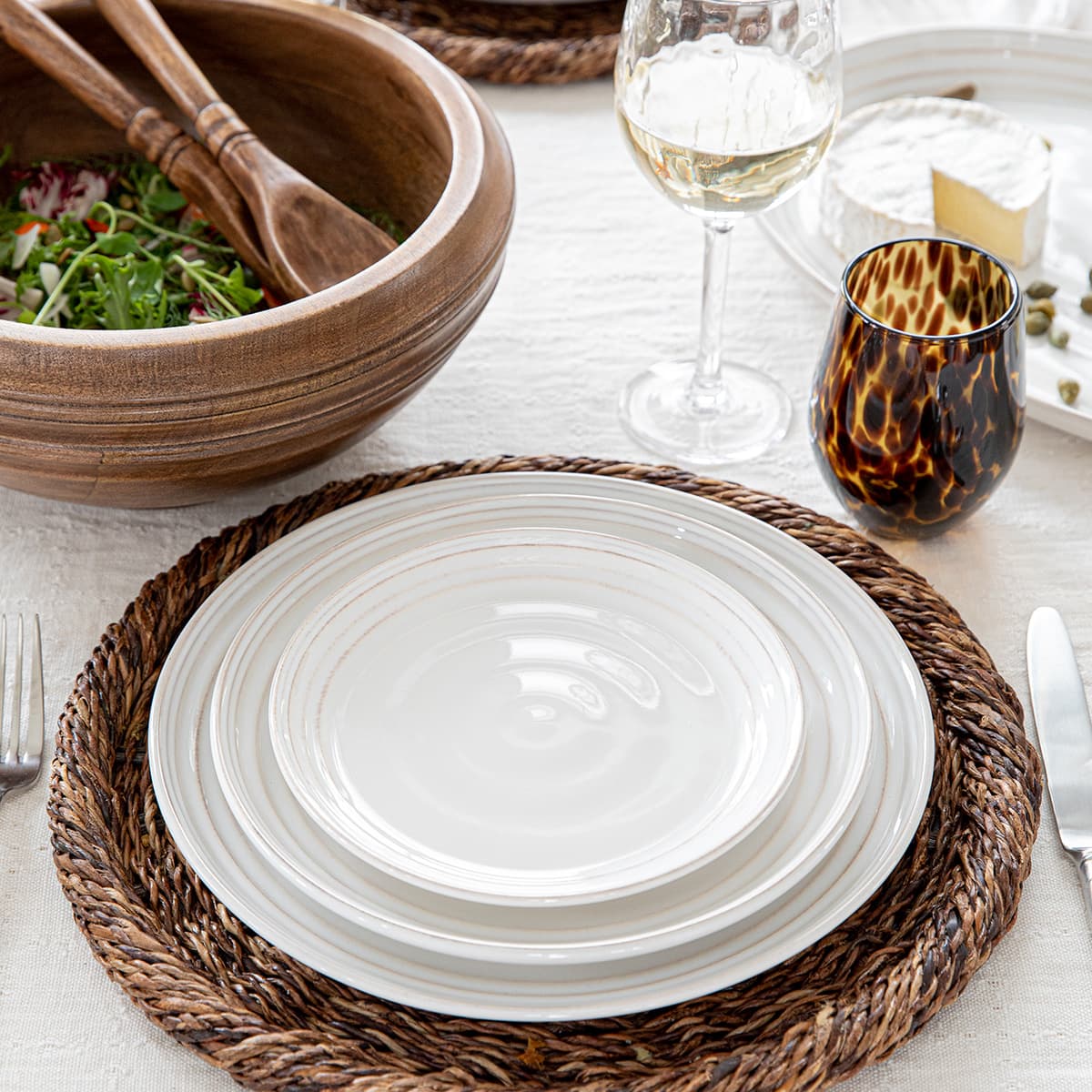 Bilbao 5pc Place Setting - Whitewash - Image 10