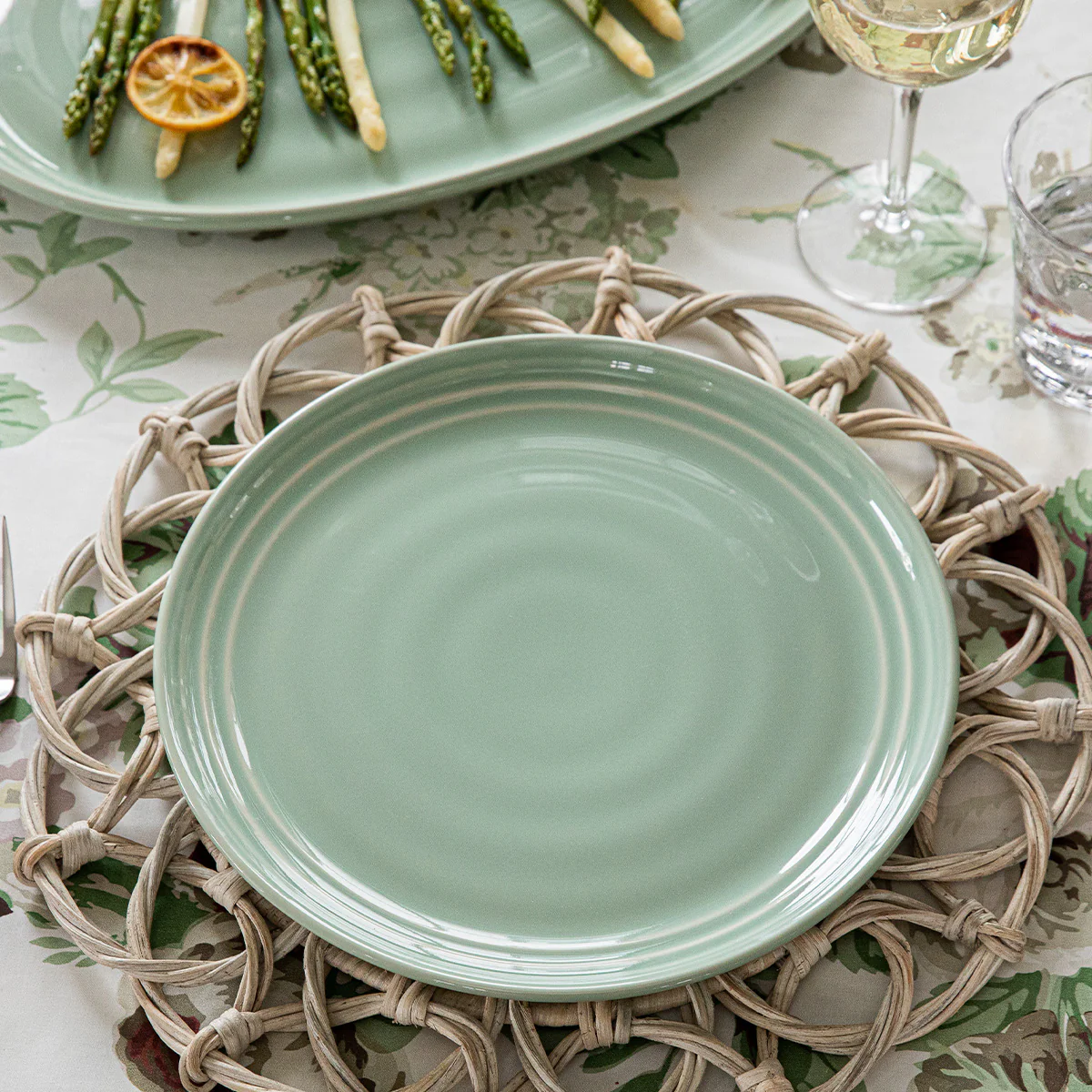 Bilbao Dinner Plate - Sage - Image 3