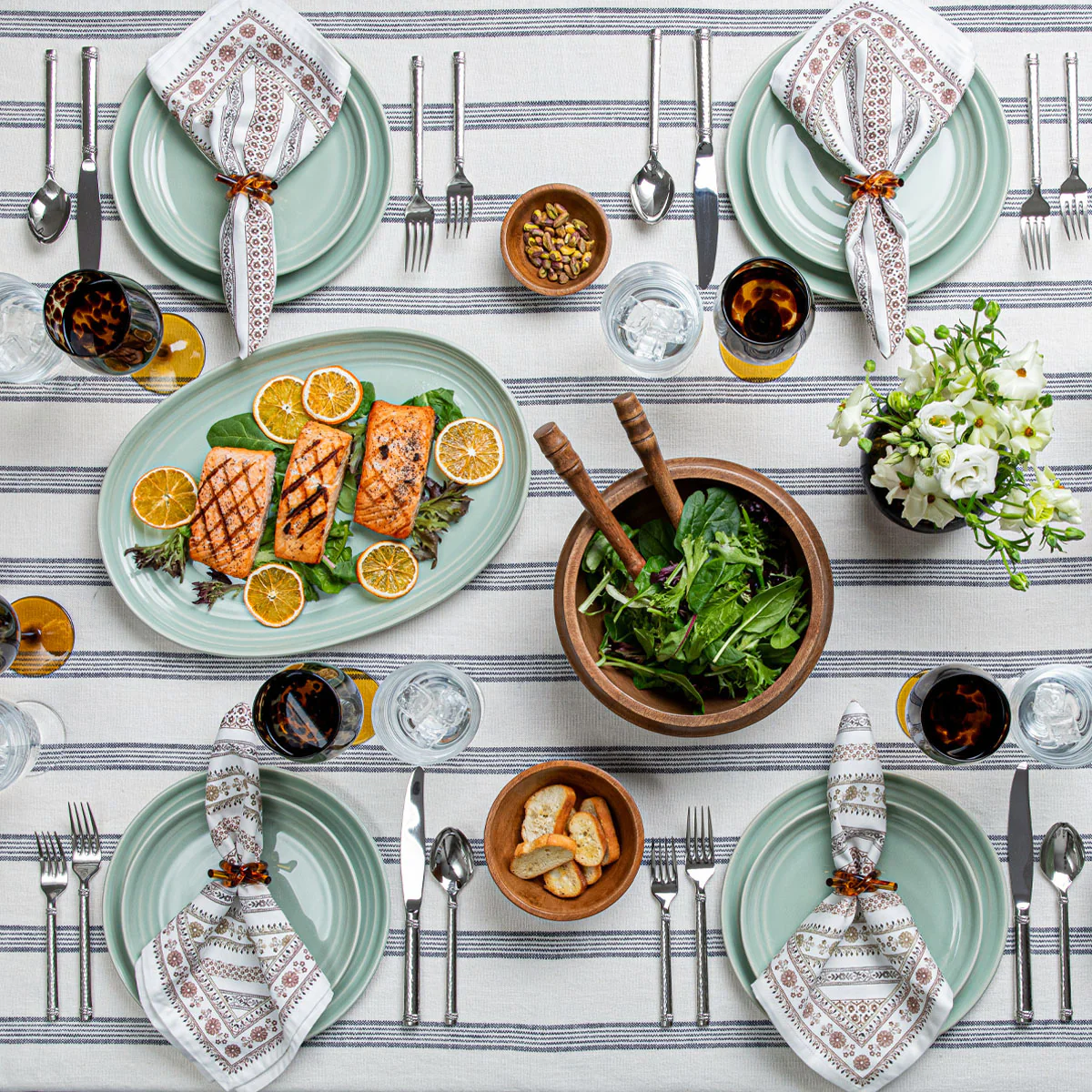 Bilbao Dinner Plate - Sage - Image 5