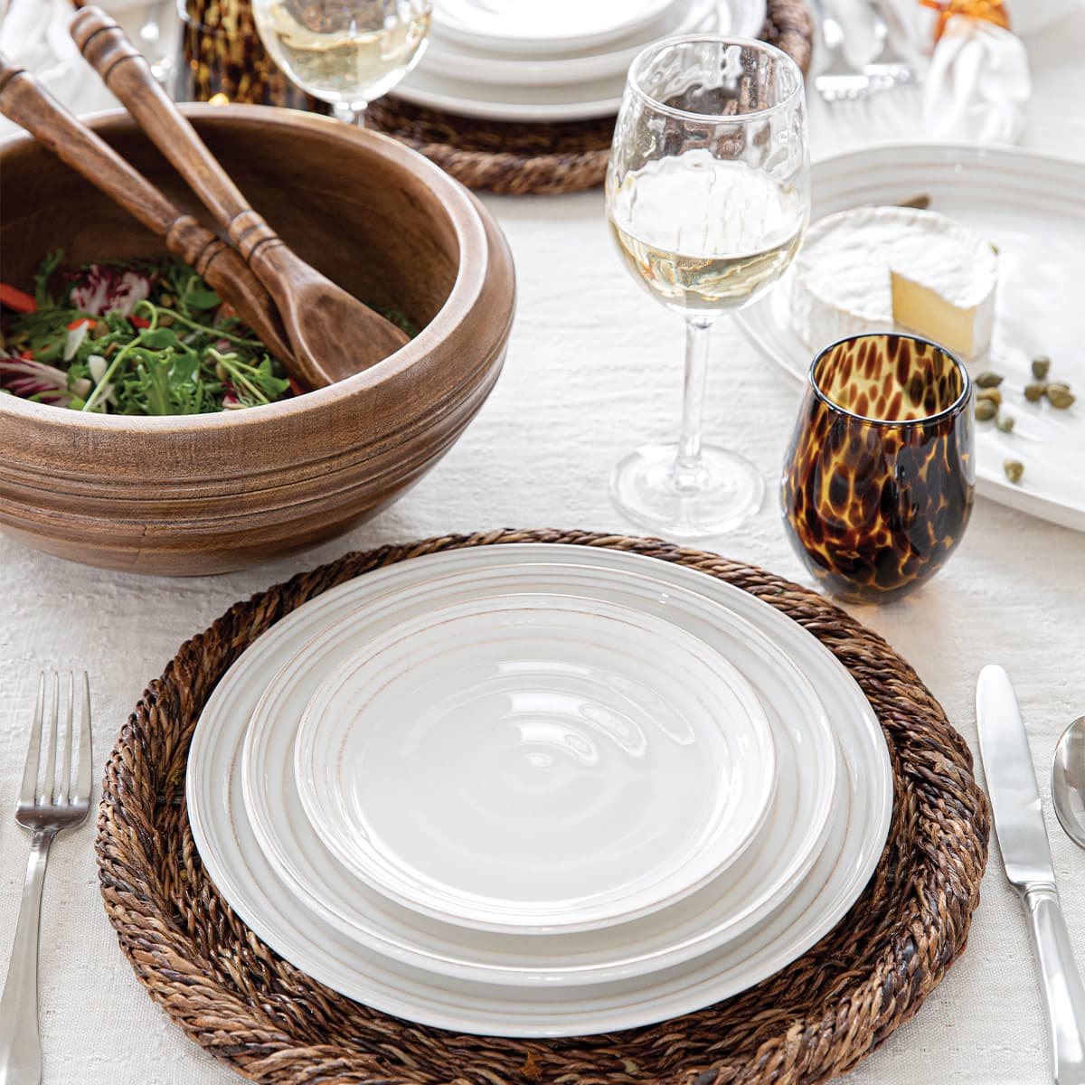 Bilbao 17" Platter - Whitewash - Image 5