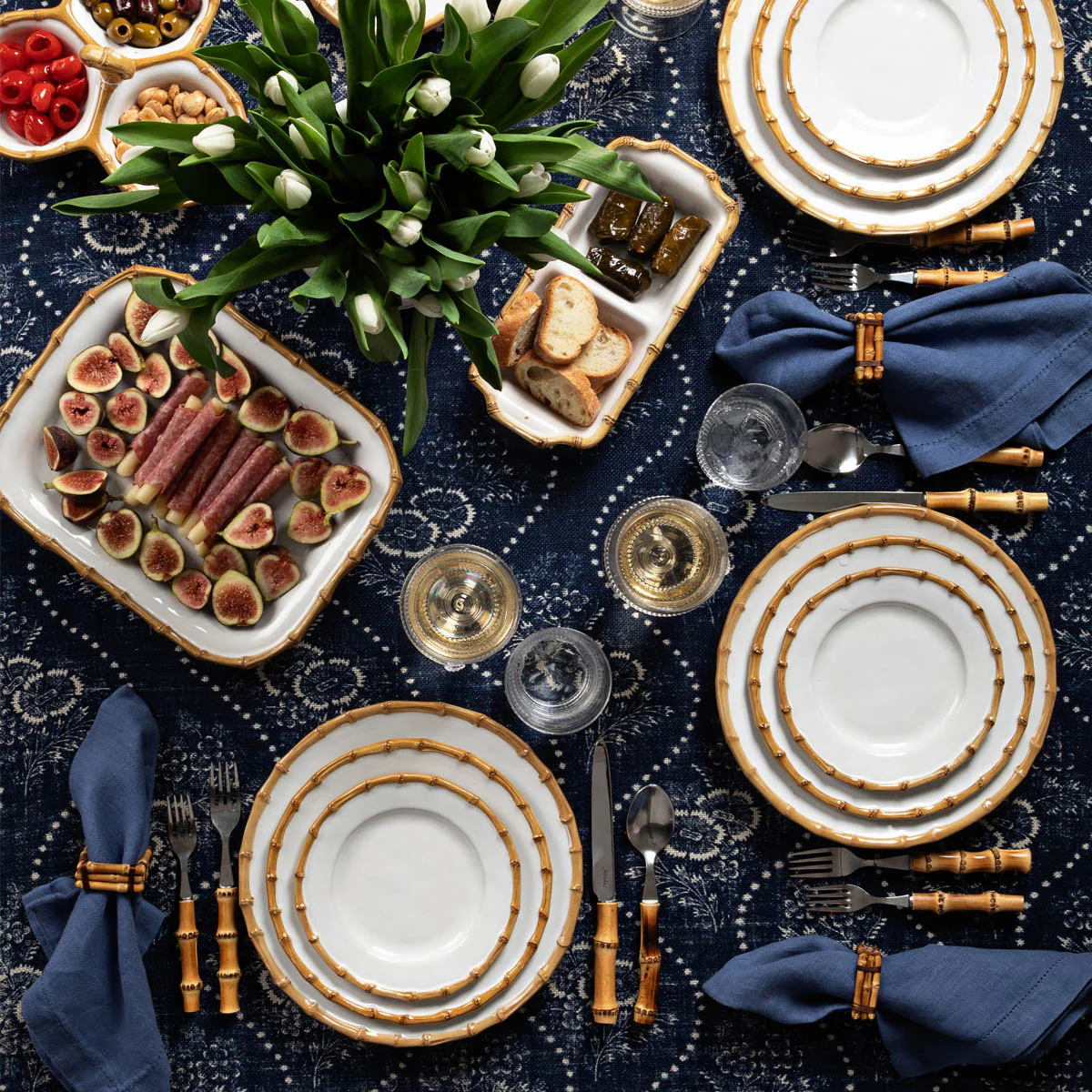 Bamboo Side/Cocktail Plate - Natural - Image 4