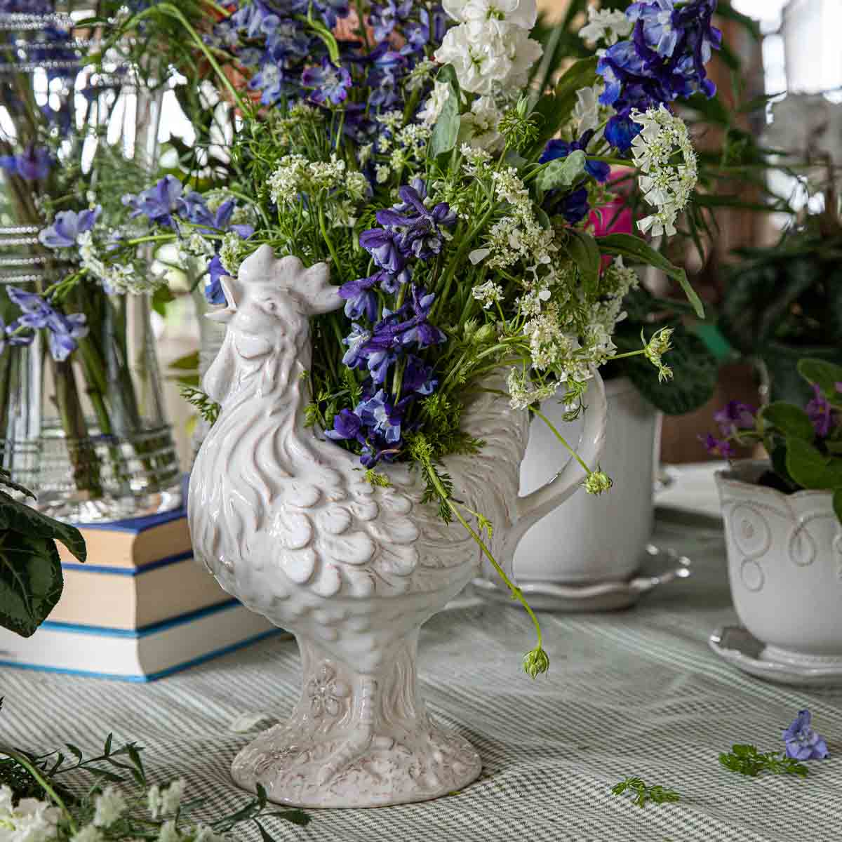 Clever Creatures Ceramic Rooster Pitcher - Image 5