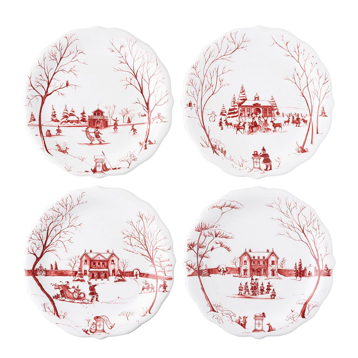 Country Estate Party Plate Assorted Set/4 - Image 3