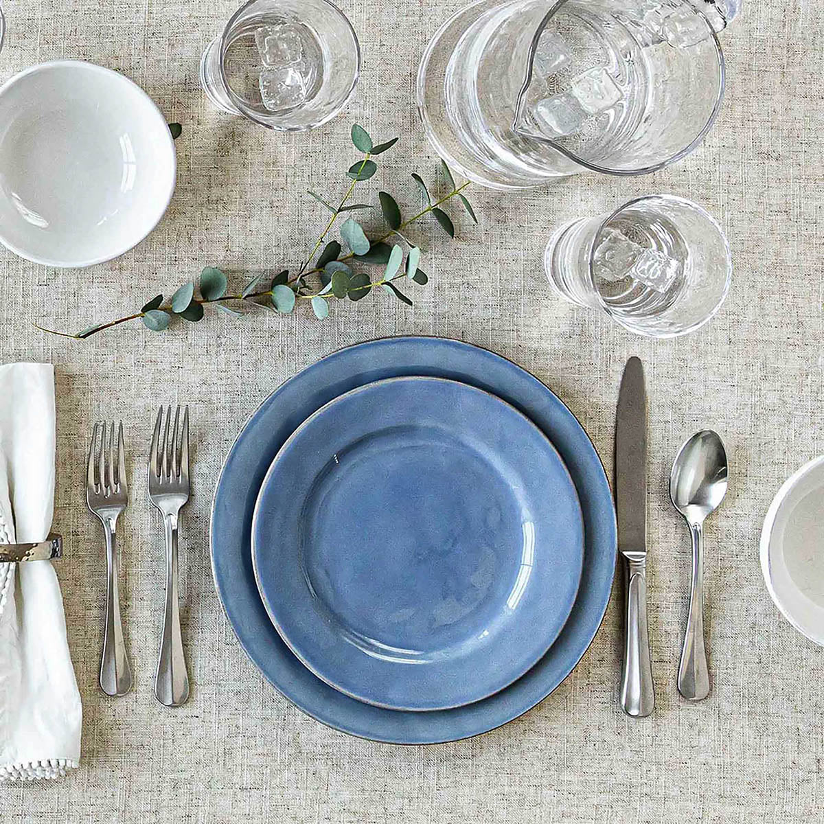Puro Dinner Plate - Chambray - Image 3