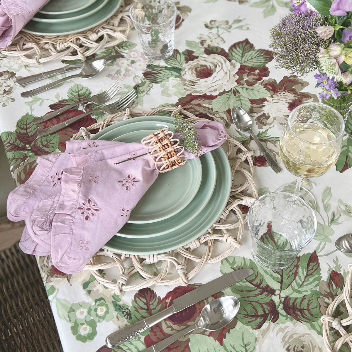 Eyelet Napkin - Lilac - Image 5