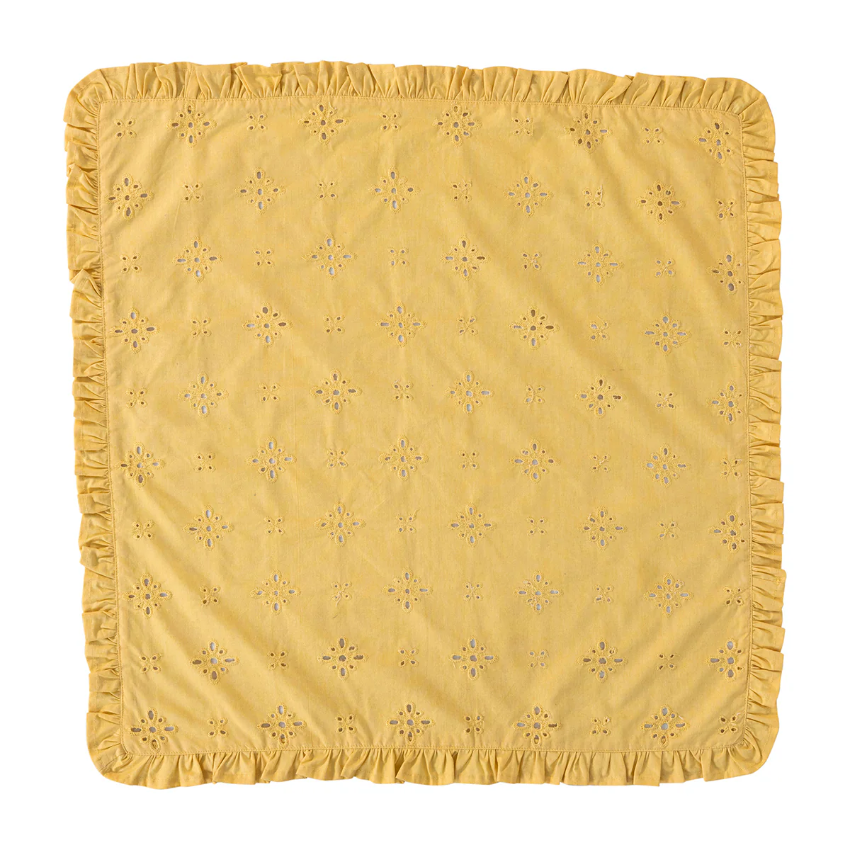 Eyelet Napkin Set/4 - Sunflower - Image 3