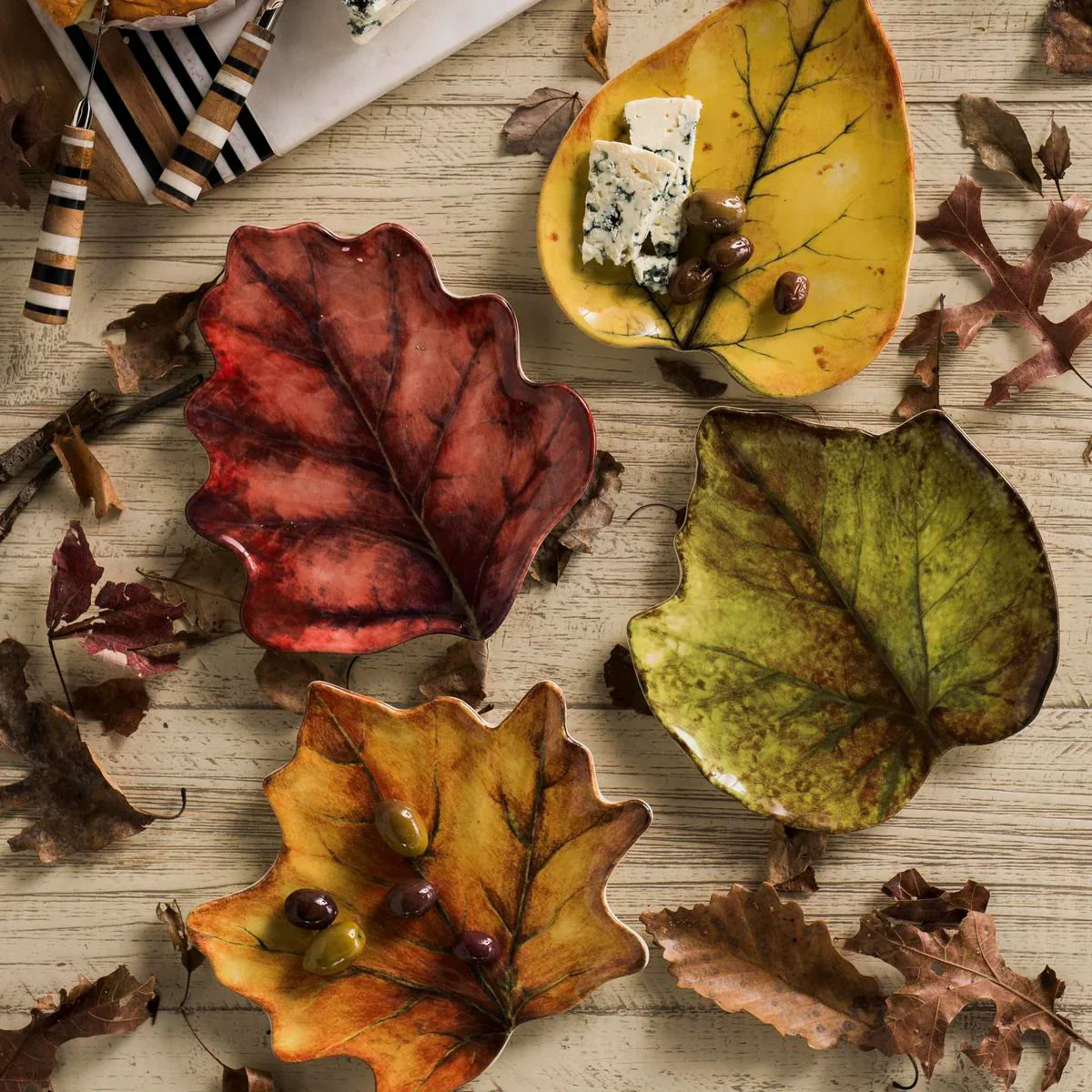 Forest Walk Leaf Plate Assorted Set/4 - Image 3