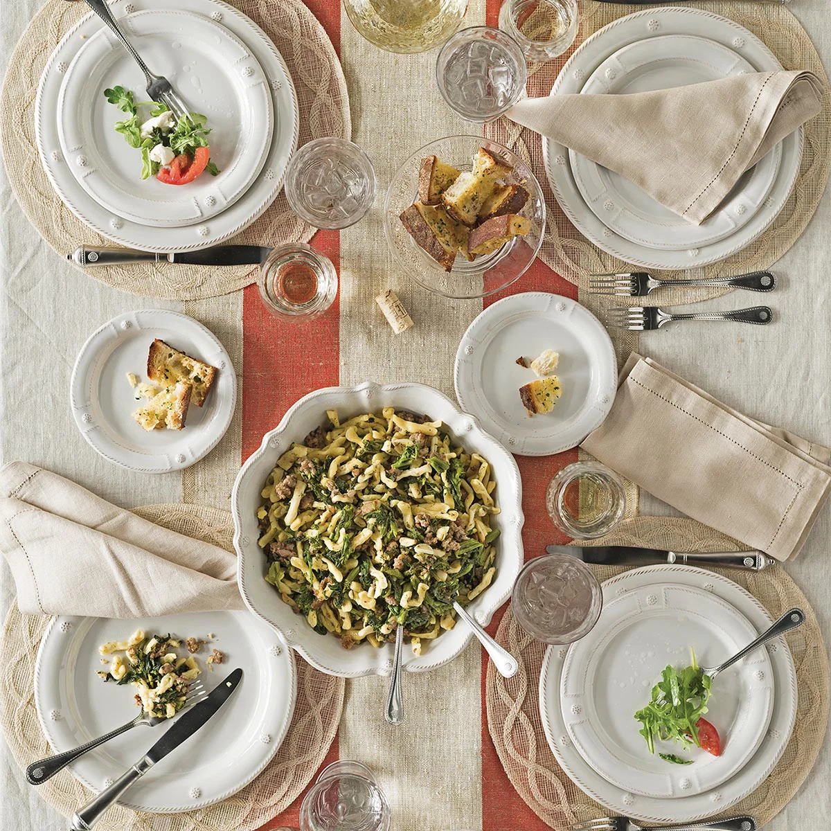 Berry & Thread French Panel Dessert/Salad Plate - Whitewash - Image 4