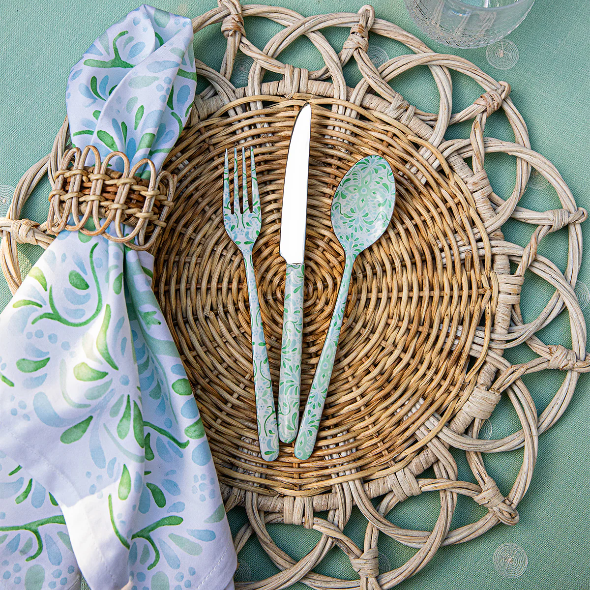 Iberian Napkin - Sage - Image 4