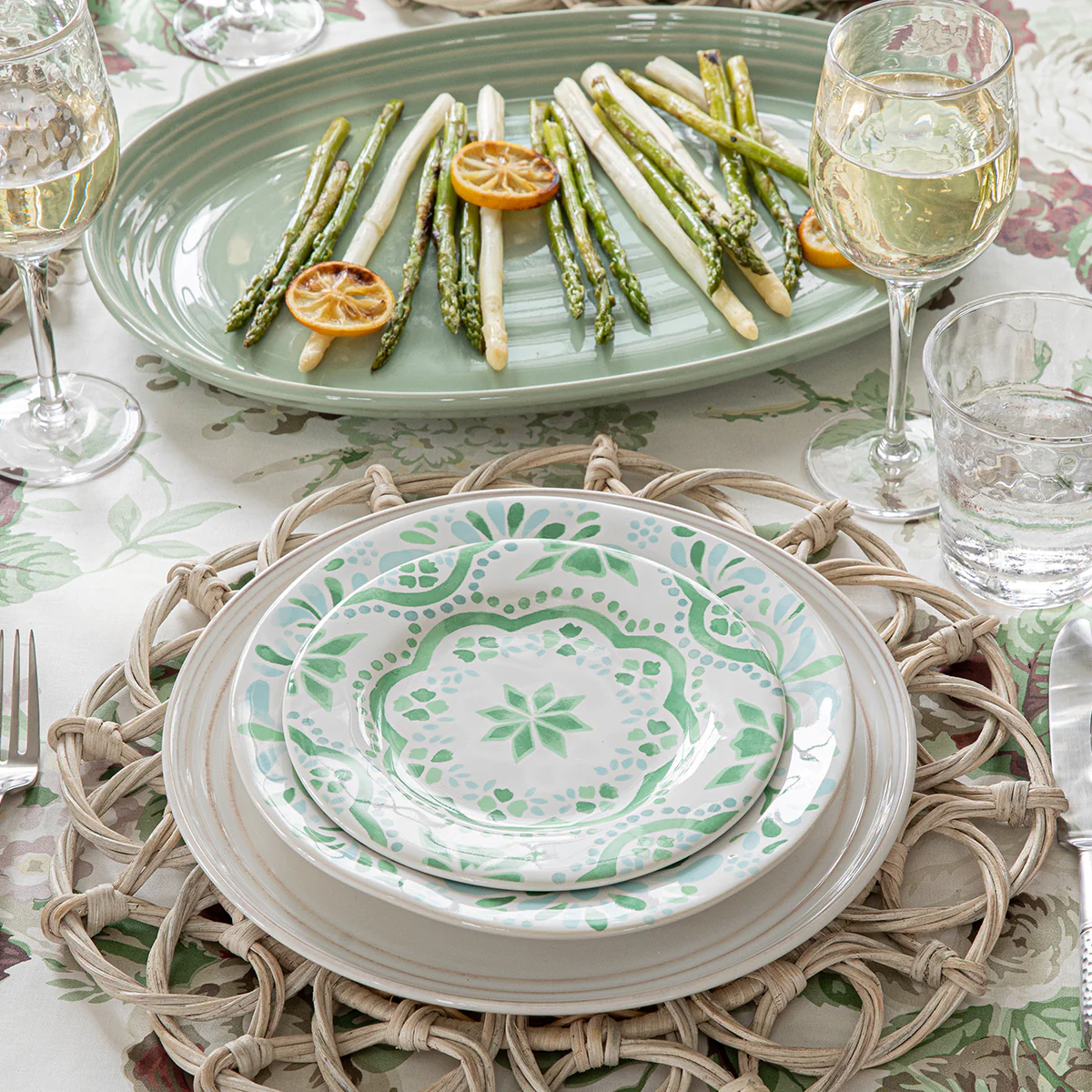 Iberian Side/Cocktail Plate - Sage - Image 3