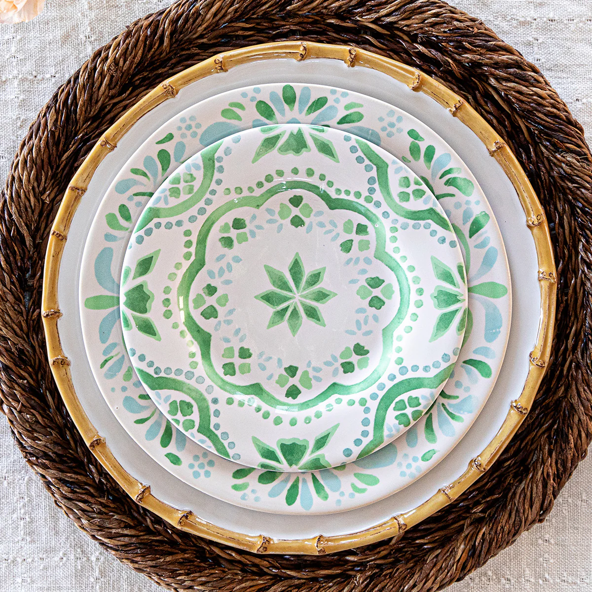 Iberian Side/Cocktail Plate - Sage - Image 4