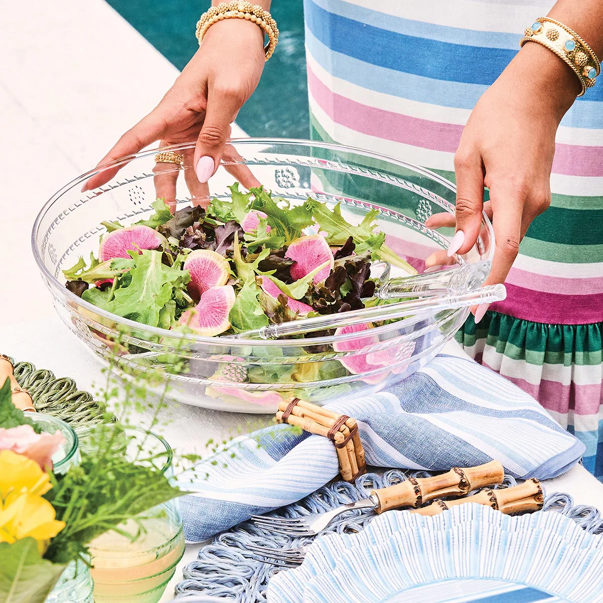 Isabella Acrylic 13" Serving Bowl - Image 5