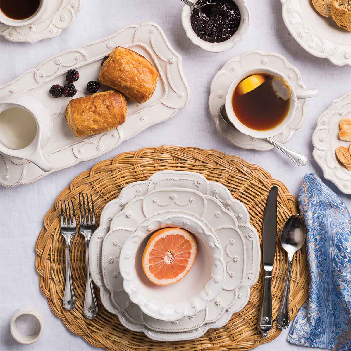 Jardins du Monde 16pc Place Setting - Whitewash - Image 5