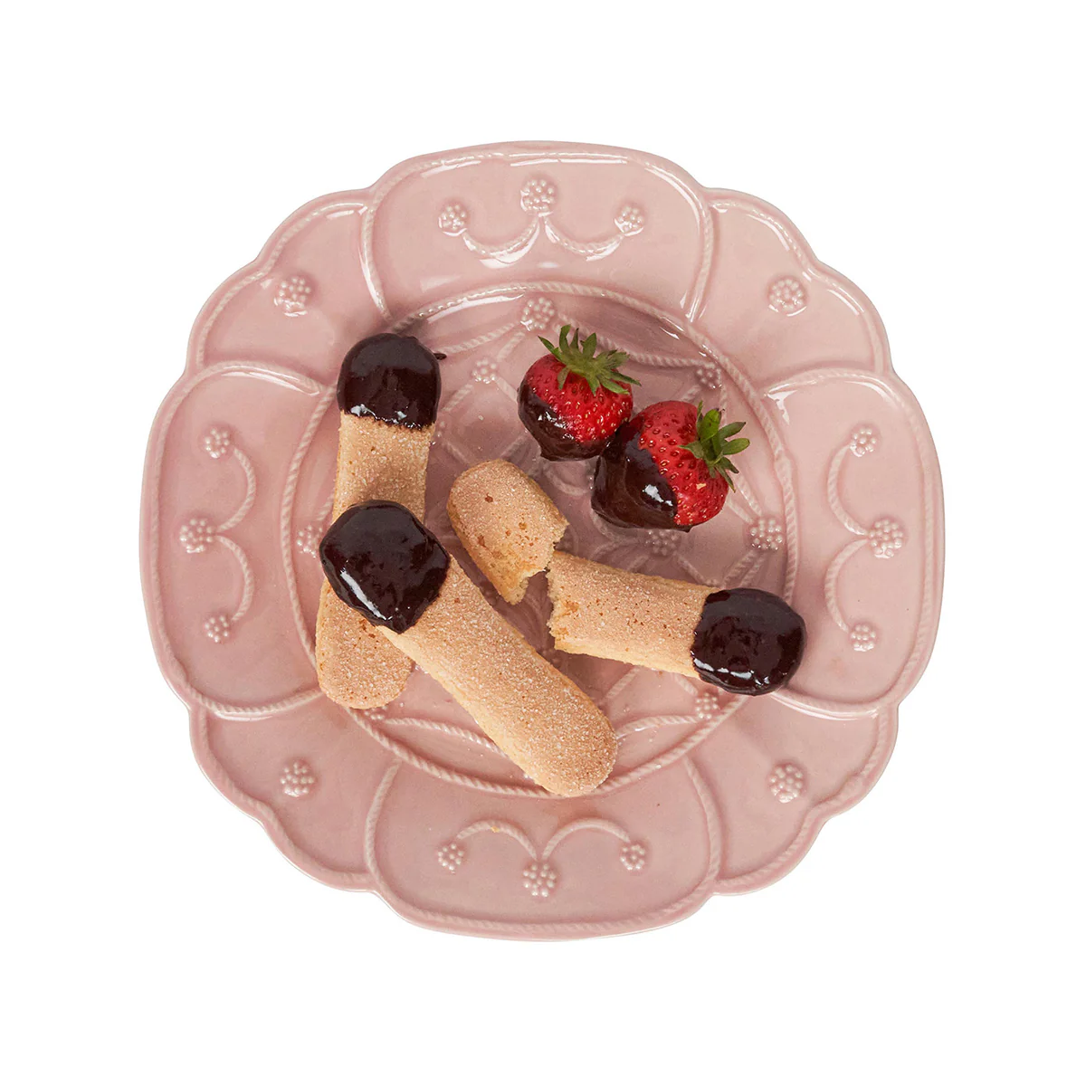 Jardins du Monde Dessert/Salad Plate Assorted Set/4 - Blush - Image 3