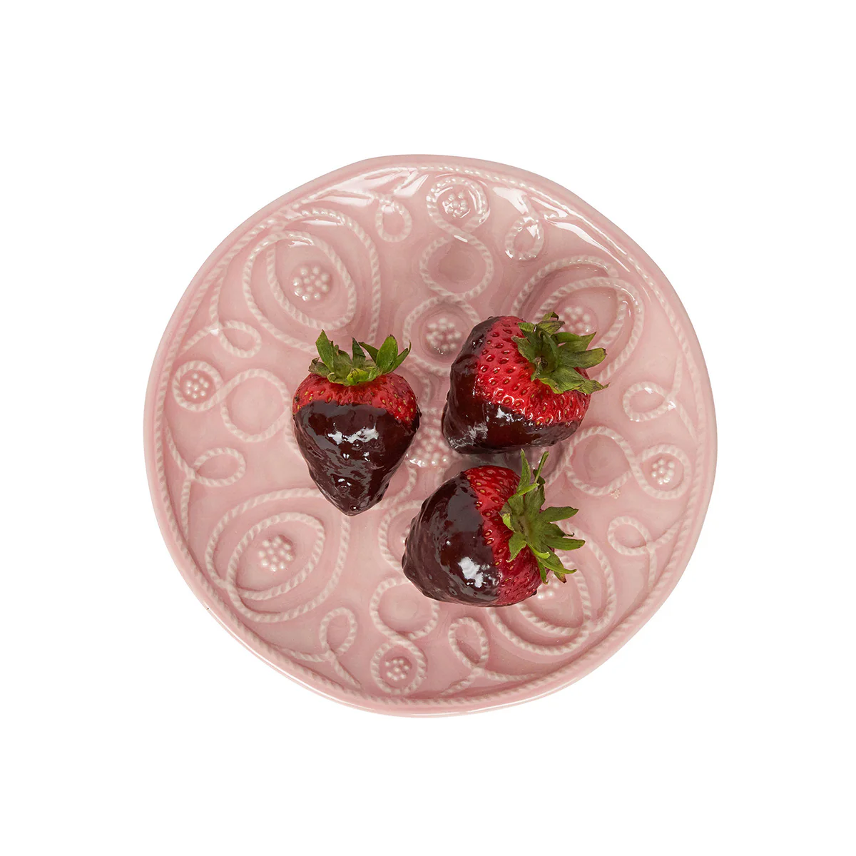 Jardins du Monde Side/Cocktail Plate Assorted Set/4 - Blush - Image 3