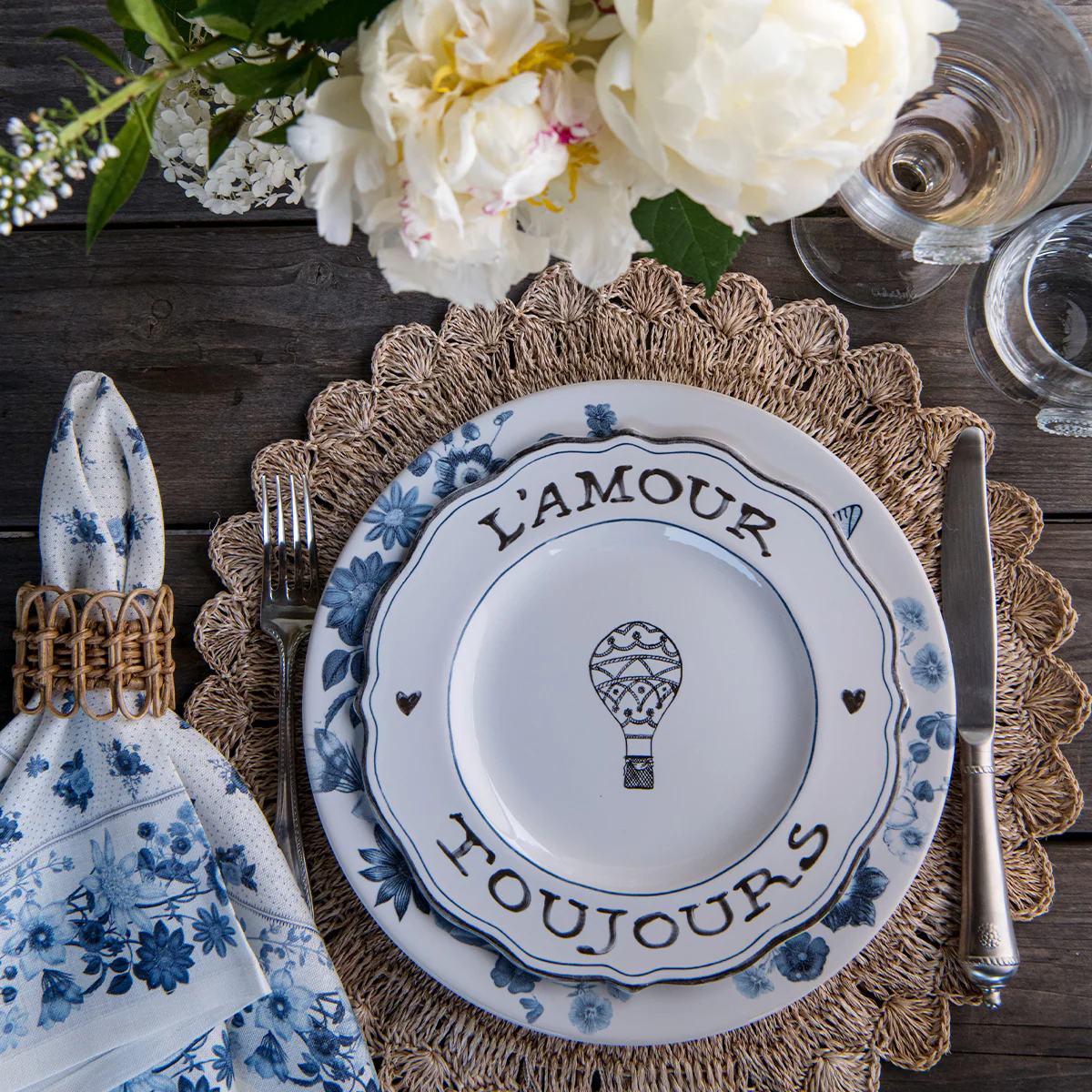 L'Amour Toujours Dessert/Salad Plate Assorted Set/4 - Image 10