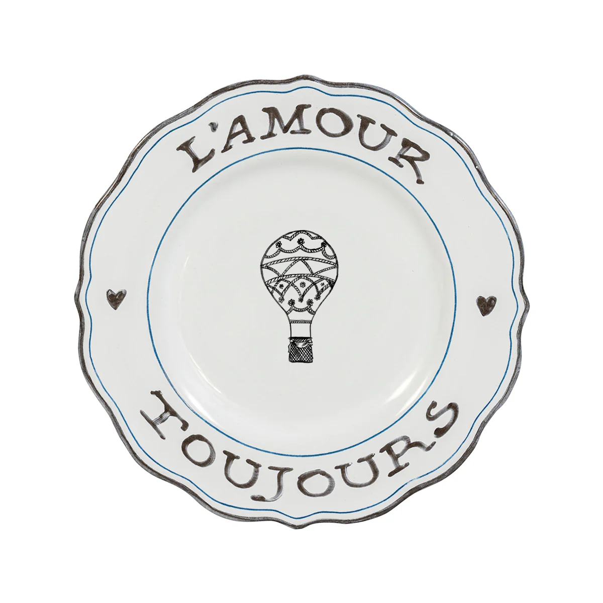 L'Amour Toujours Dessert/Salad Plate Assorted Set/4 - Image 3