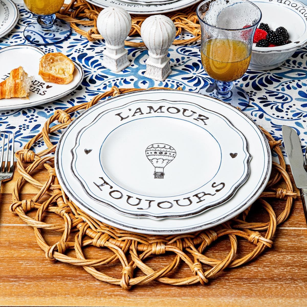 L'Amour Toujours Dessert/Salad Plate Assorted Set/4 - Image 7