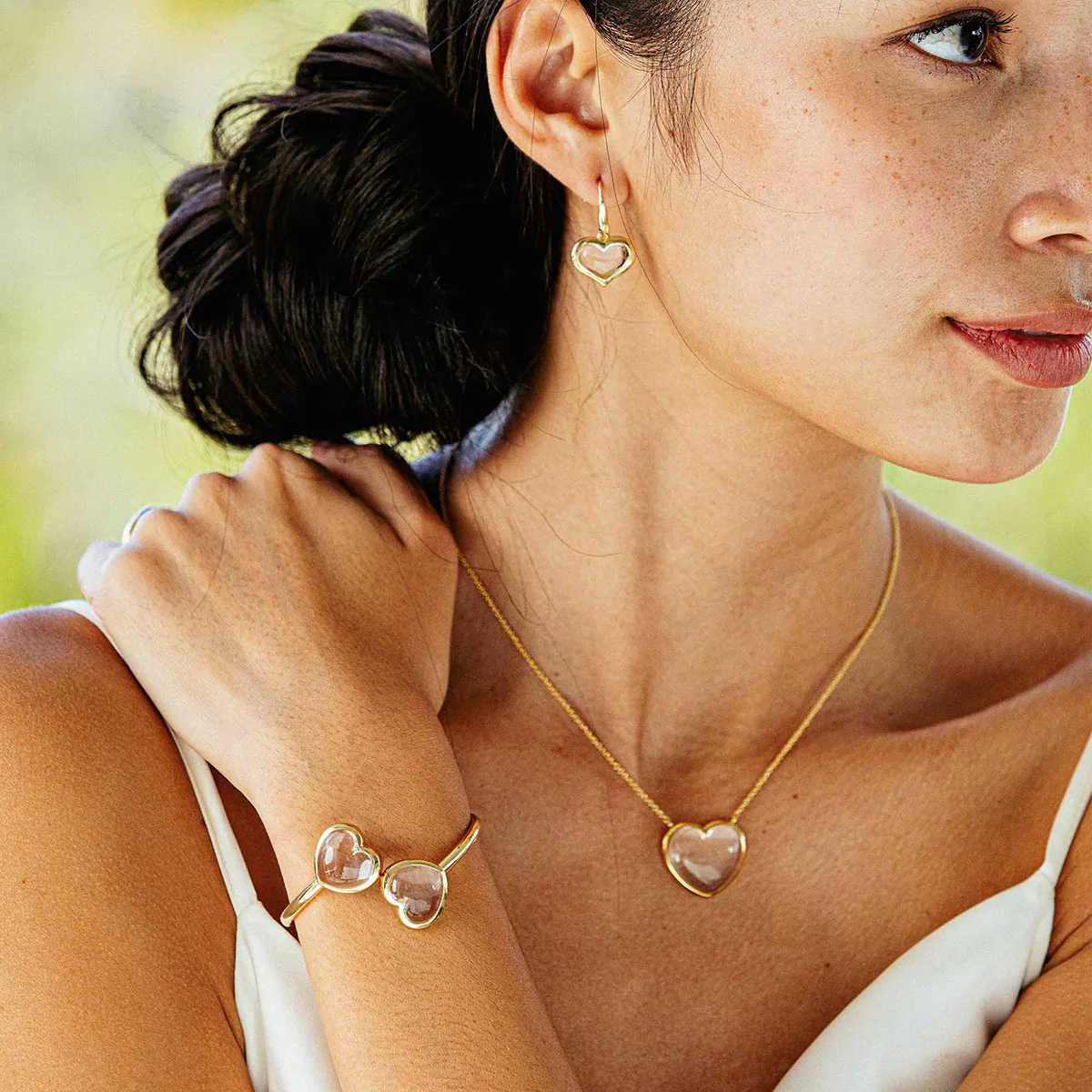 Love Bangle - Clear Quartz - Image 4