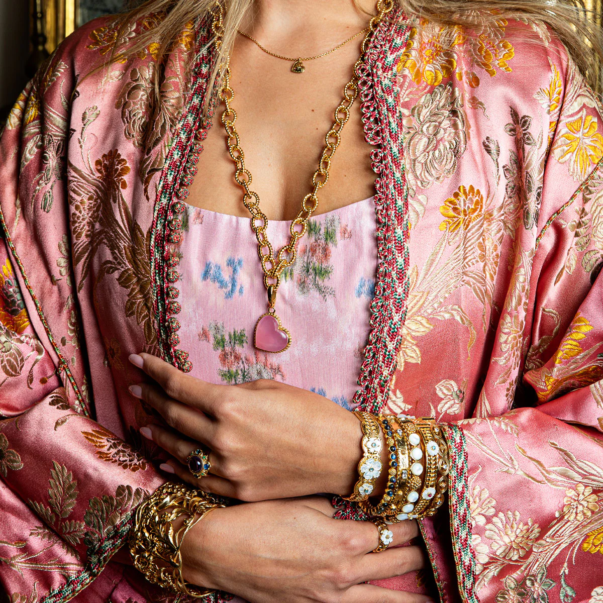 Love Gem Charm/Pendant - Pink - Image 4