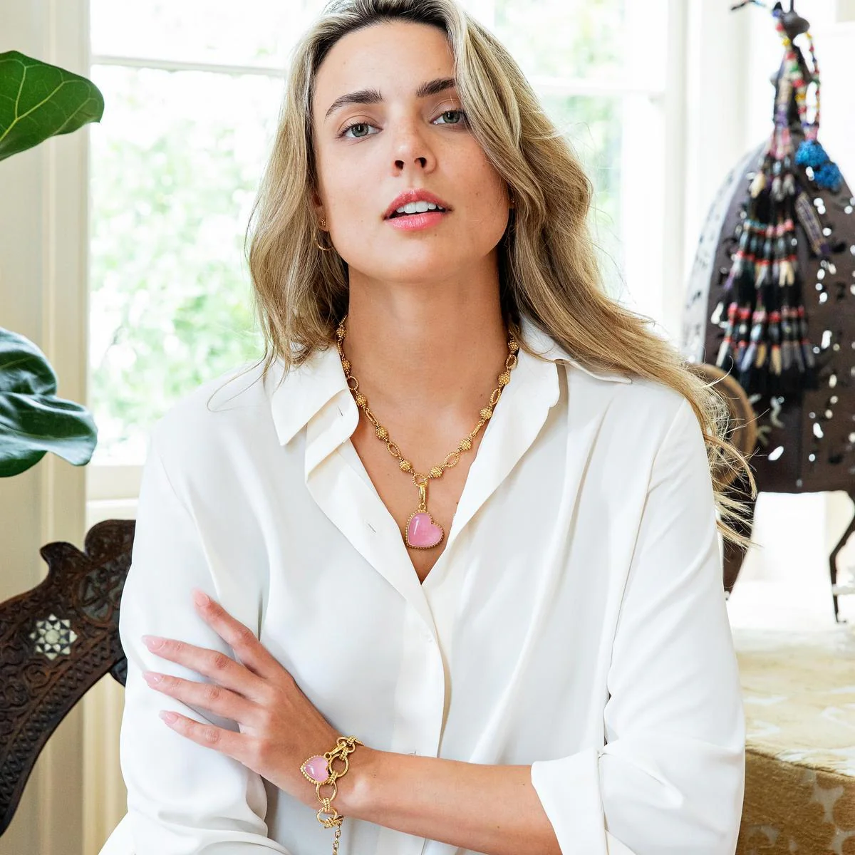 Love Gem Charm/Pendant - Pink - Image 5