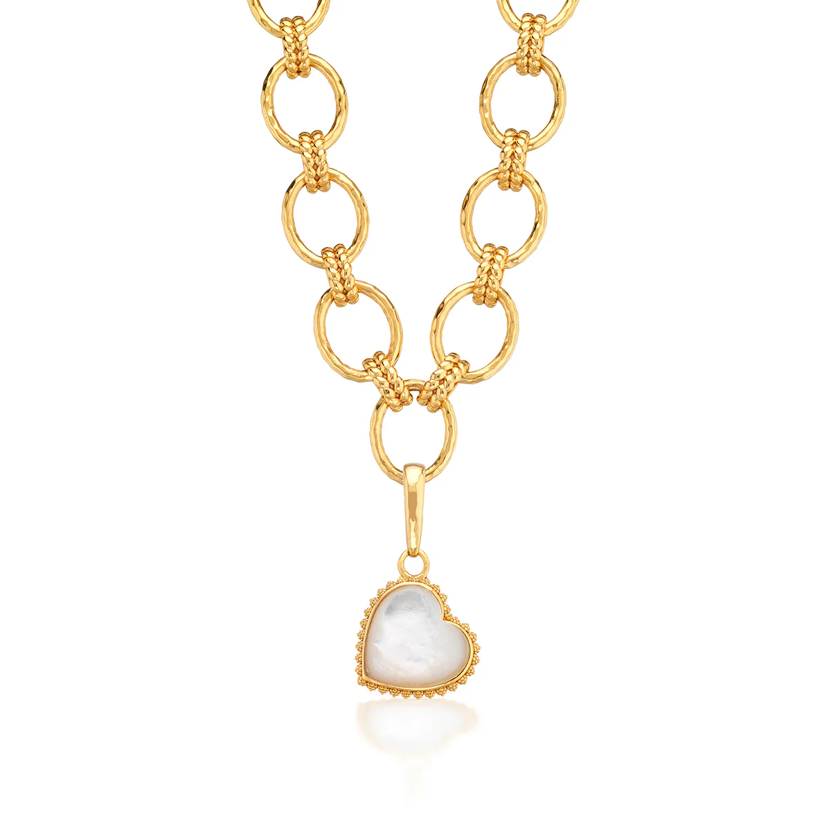 Love Gem Medium Charm/Pendant - Pearl White - Image 3