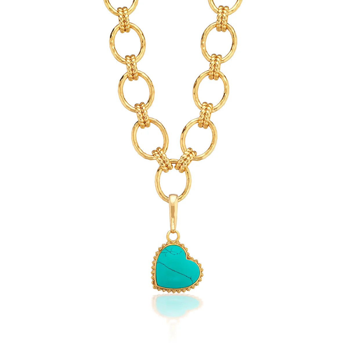Love Gem Medium Charm/Pendant - Turquoise - Image 3