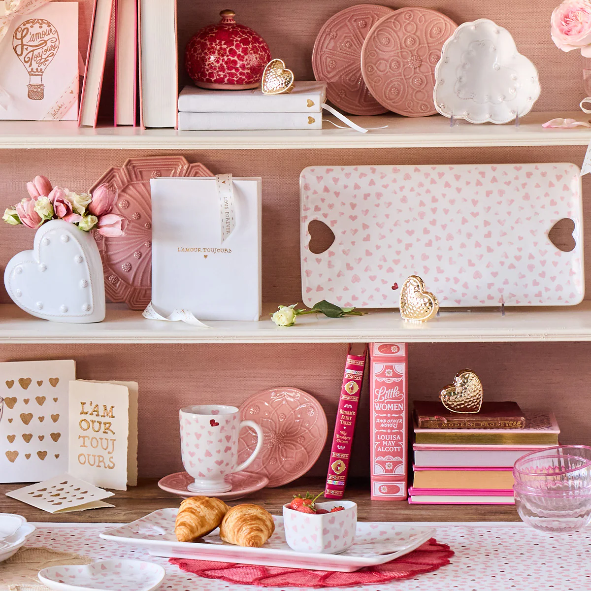 Love You More 16" Hostess Tray - Pink - Image 5