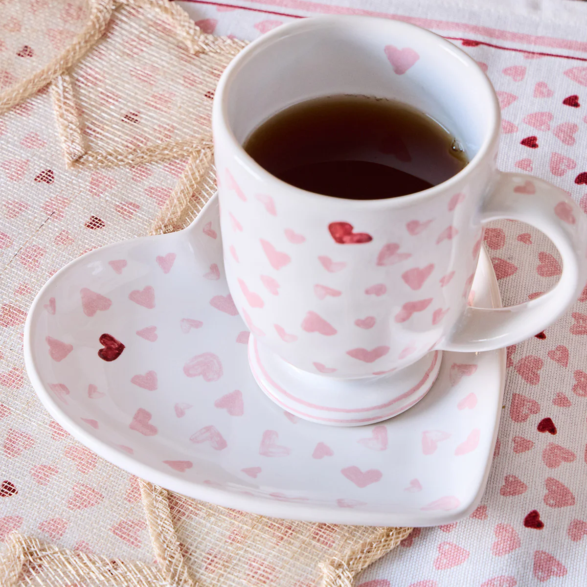 Love You More 7" Heart Tray - Pink - Image 4