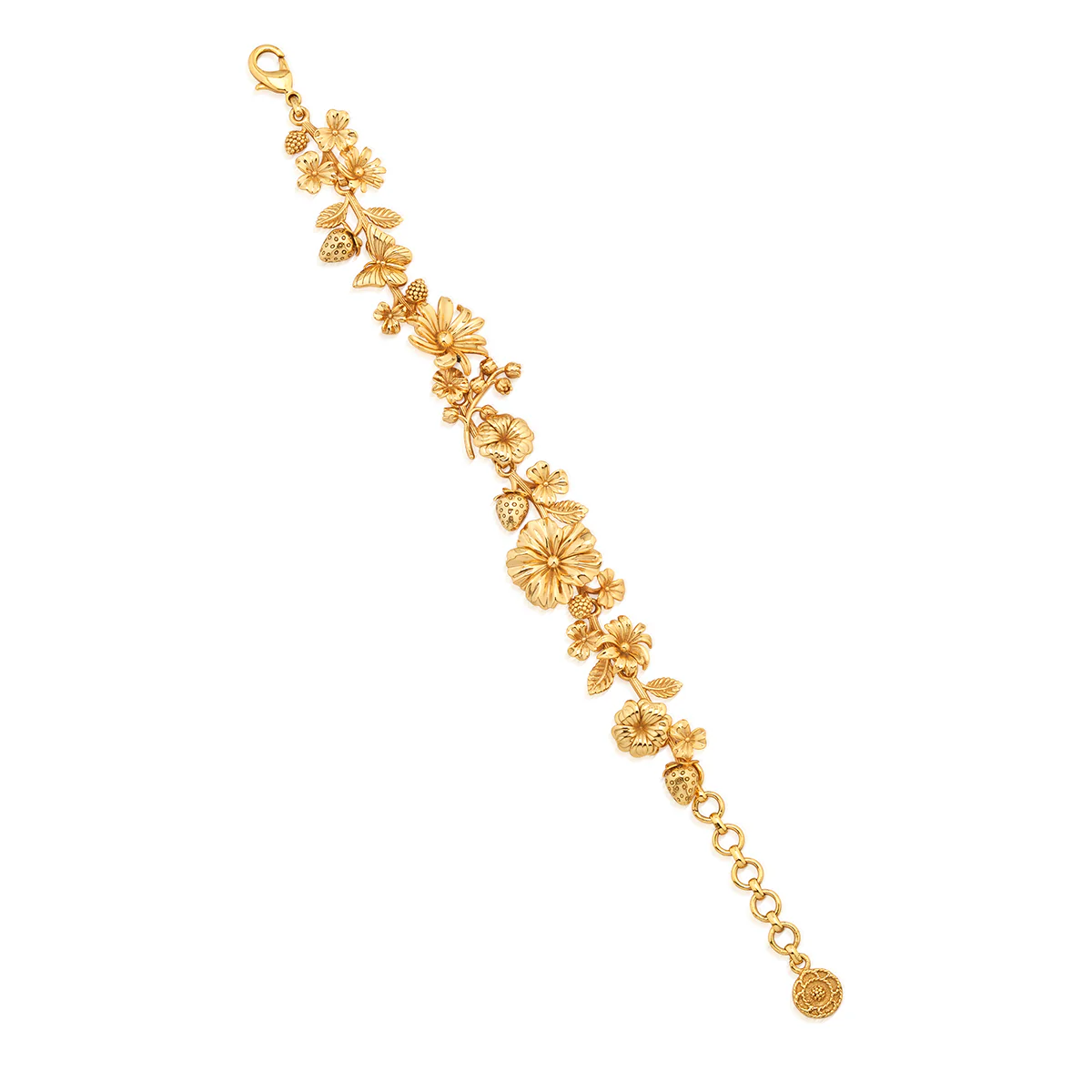 Meadow Walk Bouquet Link Bracelet - Gold - Image 3