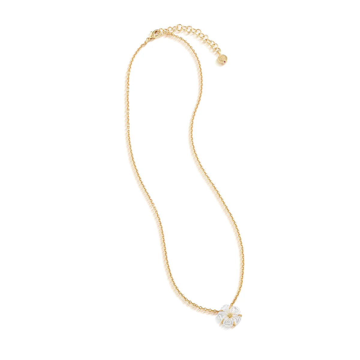 Mermaid Garden Petite Station Necklace, 16" - MOP - Image 3