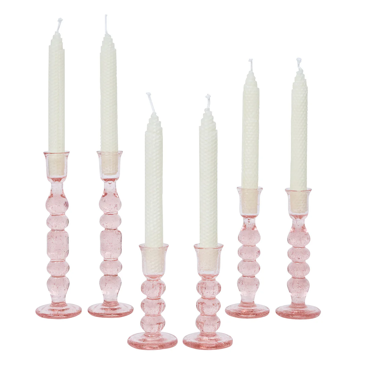 Provence 7" Candlestick Set/2 - Blush - Image 4
