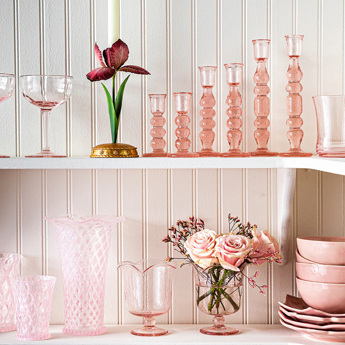 Provence 7" Candlestick Set/2 - Blush - Image 5