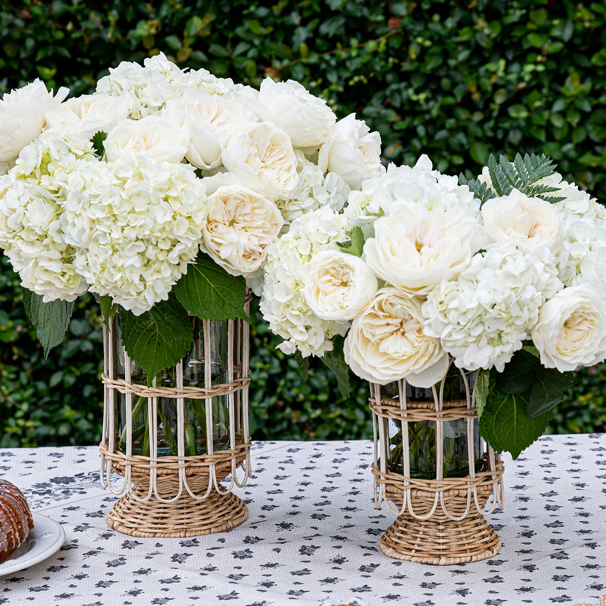 Provence Rattan 8.5" Hurricane - Whitewash - Image 3