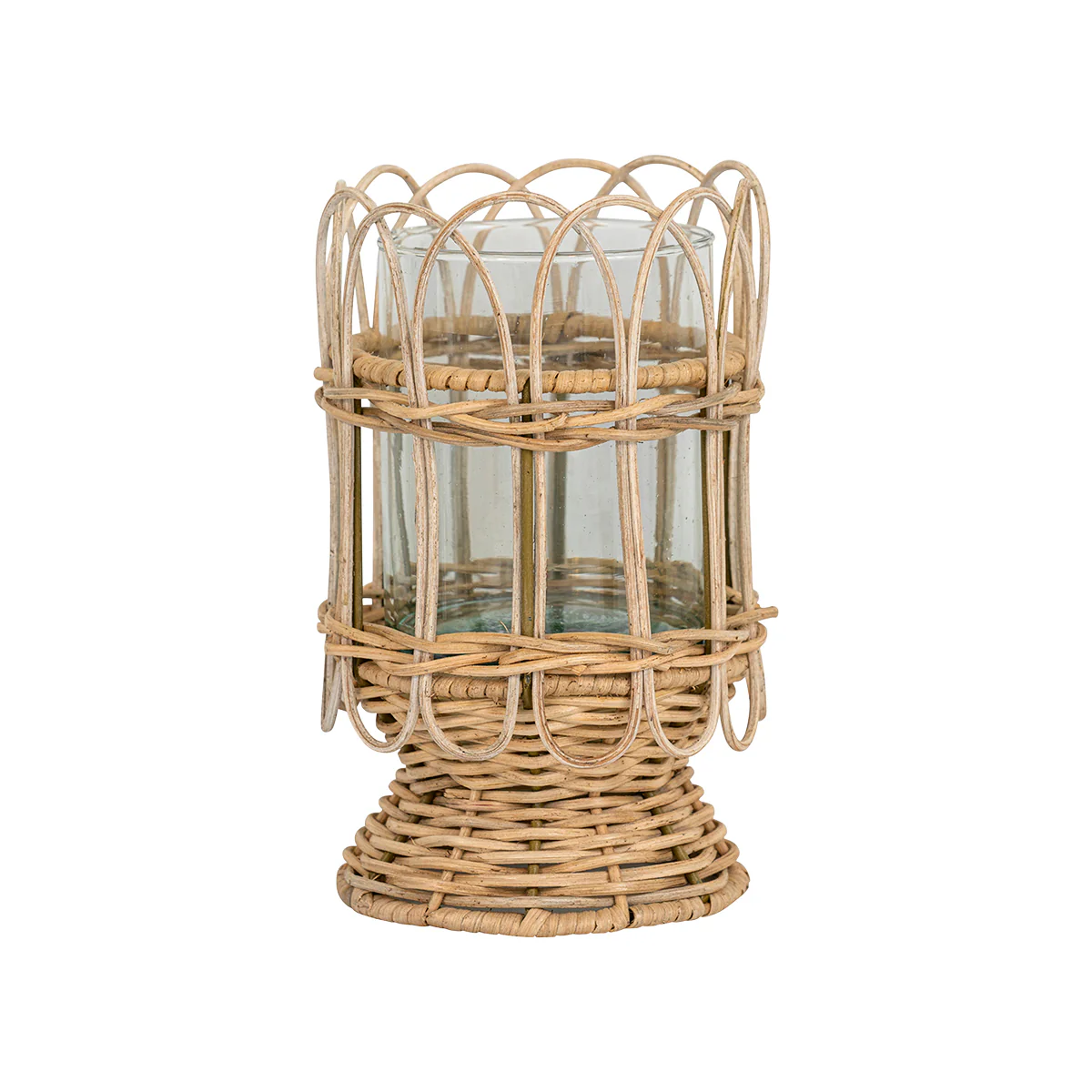 Provence Rattan 8.5" Hurricane - Whitewash - Image 4