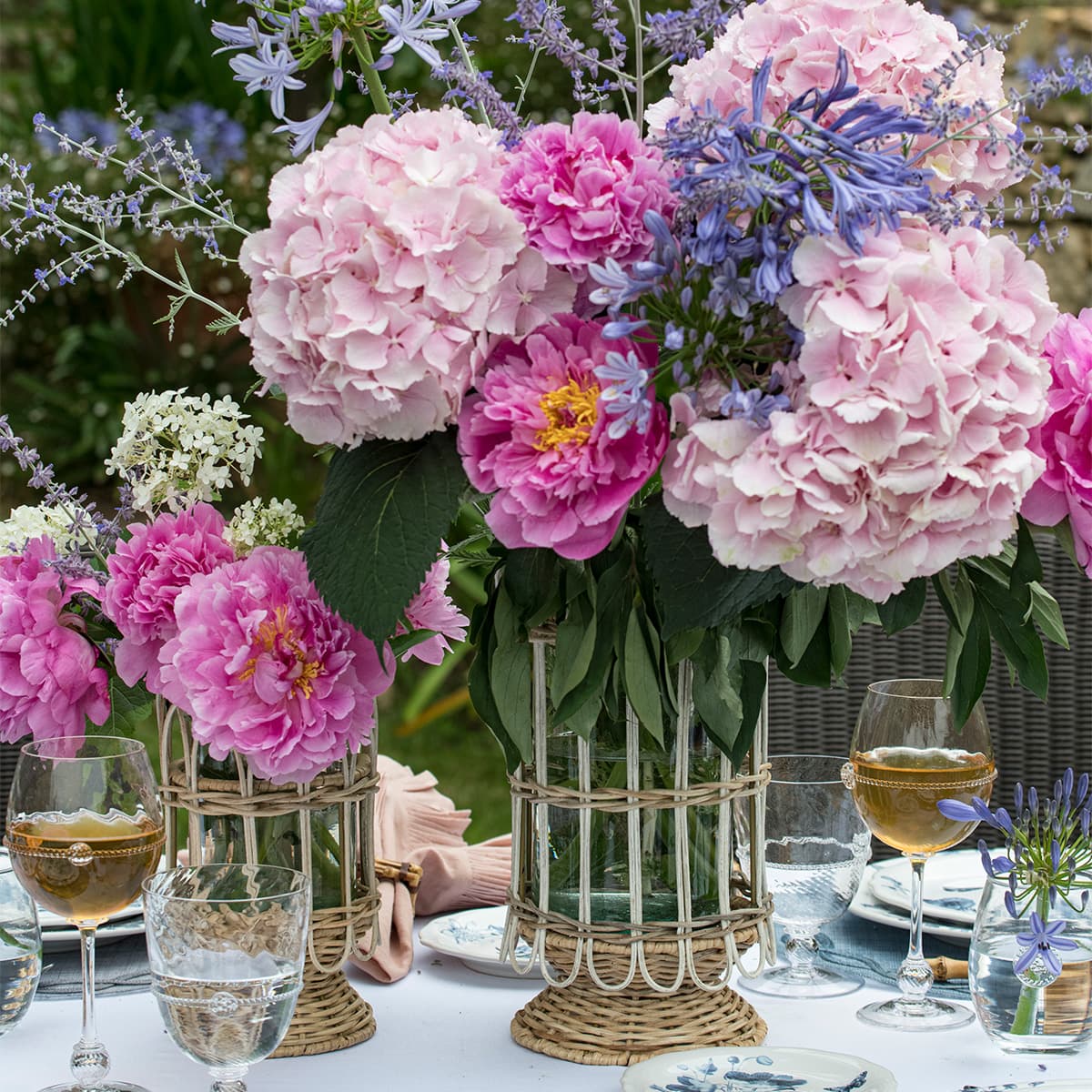 Provence Rattan 8.5" Hurricane - Whitewash - Image 7