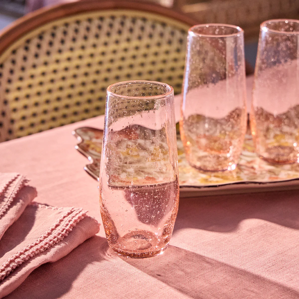 Provence Stemless Flute - Blush - Image 3
