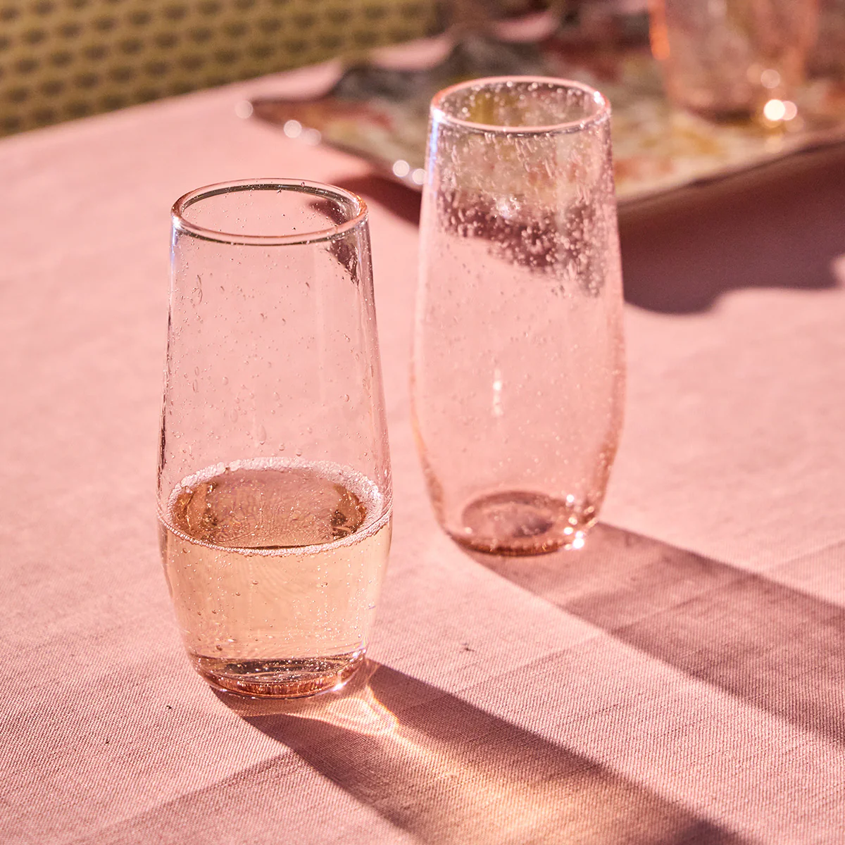 Provence Stemless Flute - Blush - Image 4