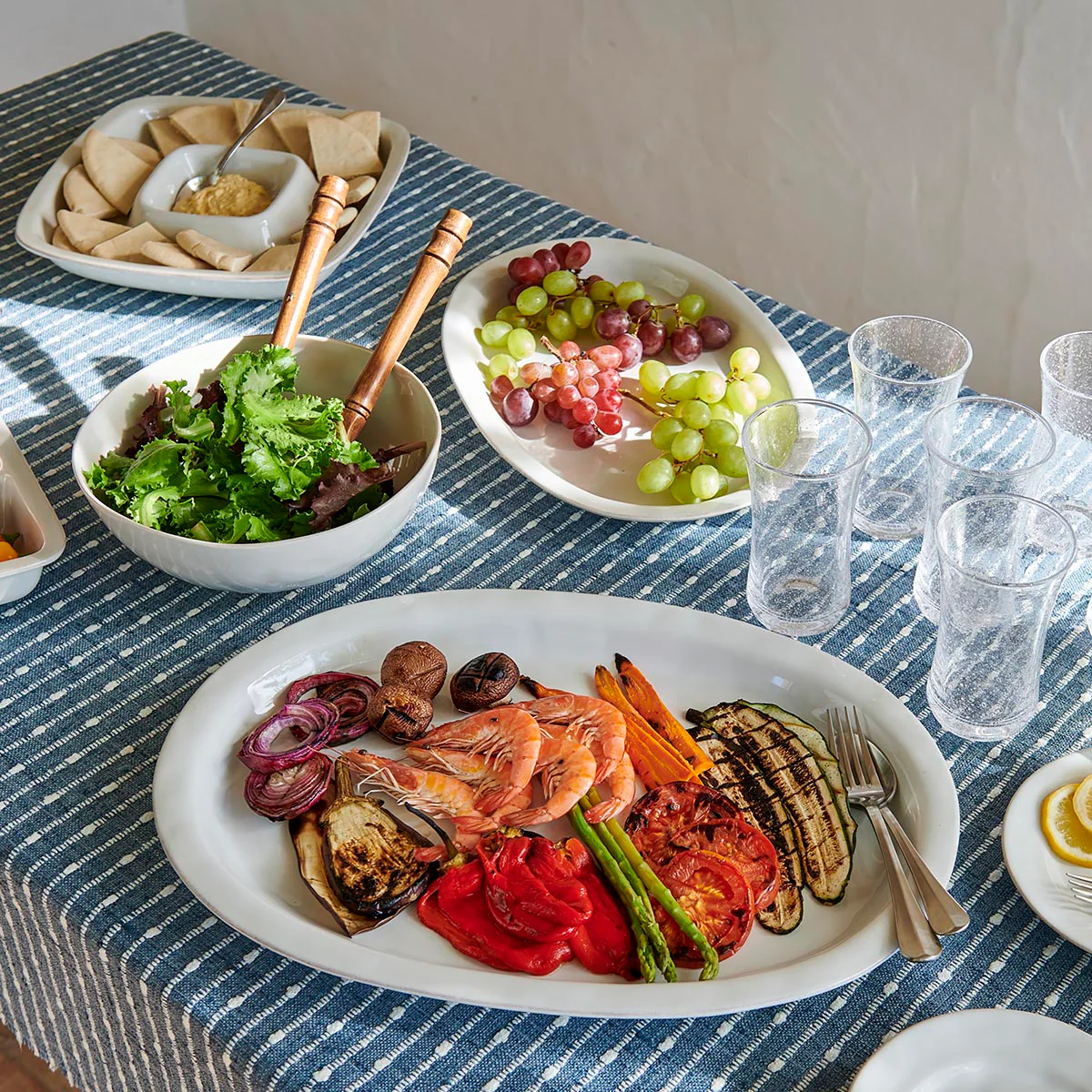 Puro 16" Platter - Whitewash - Image 4