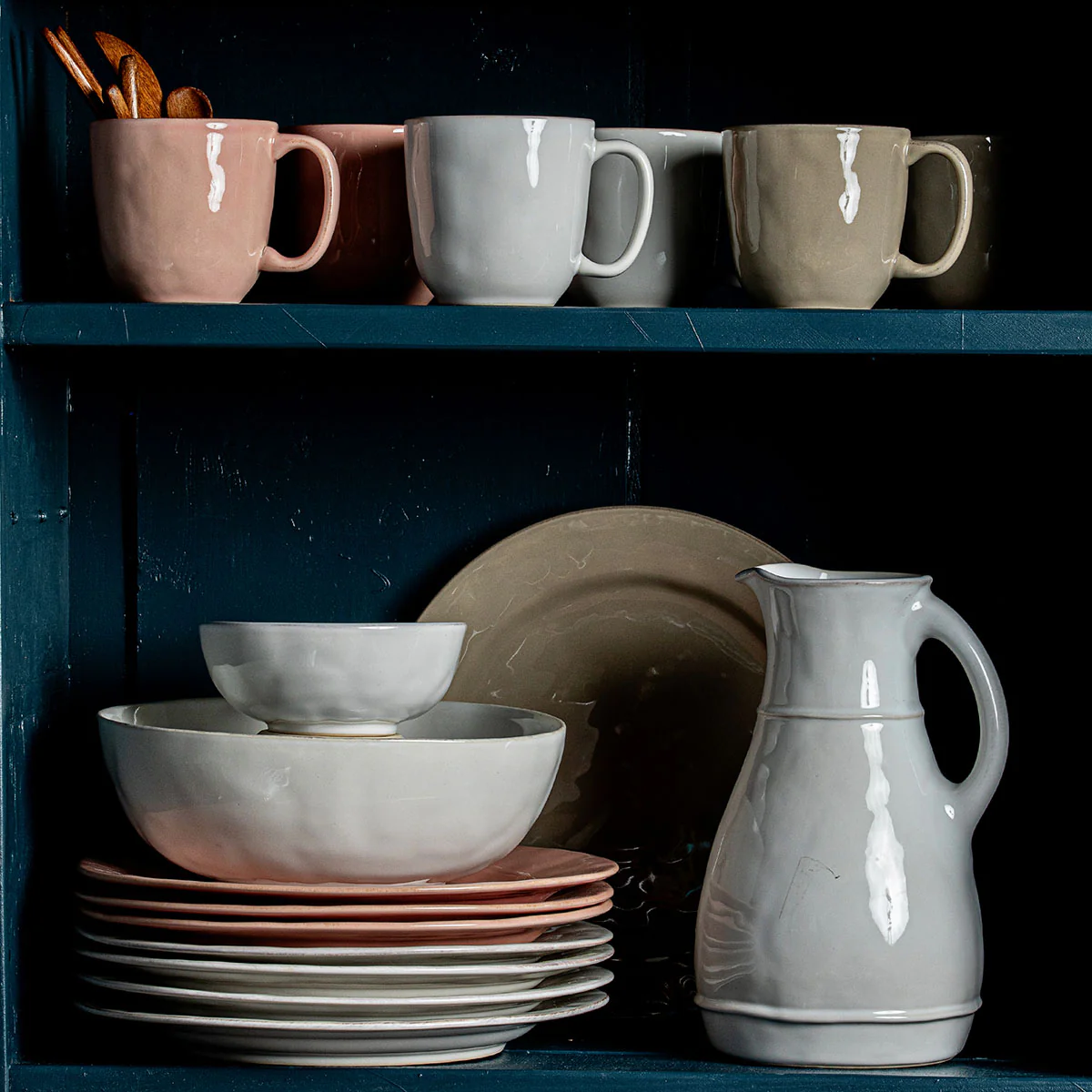 Puro Ceramic Pitcher - Whitewash - Image 3