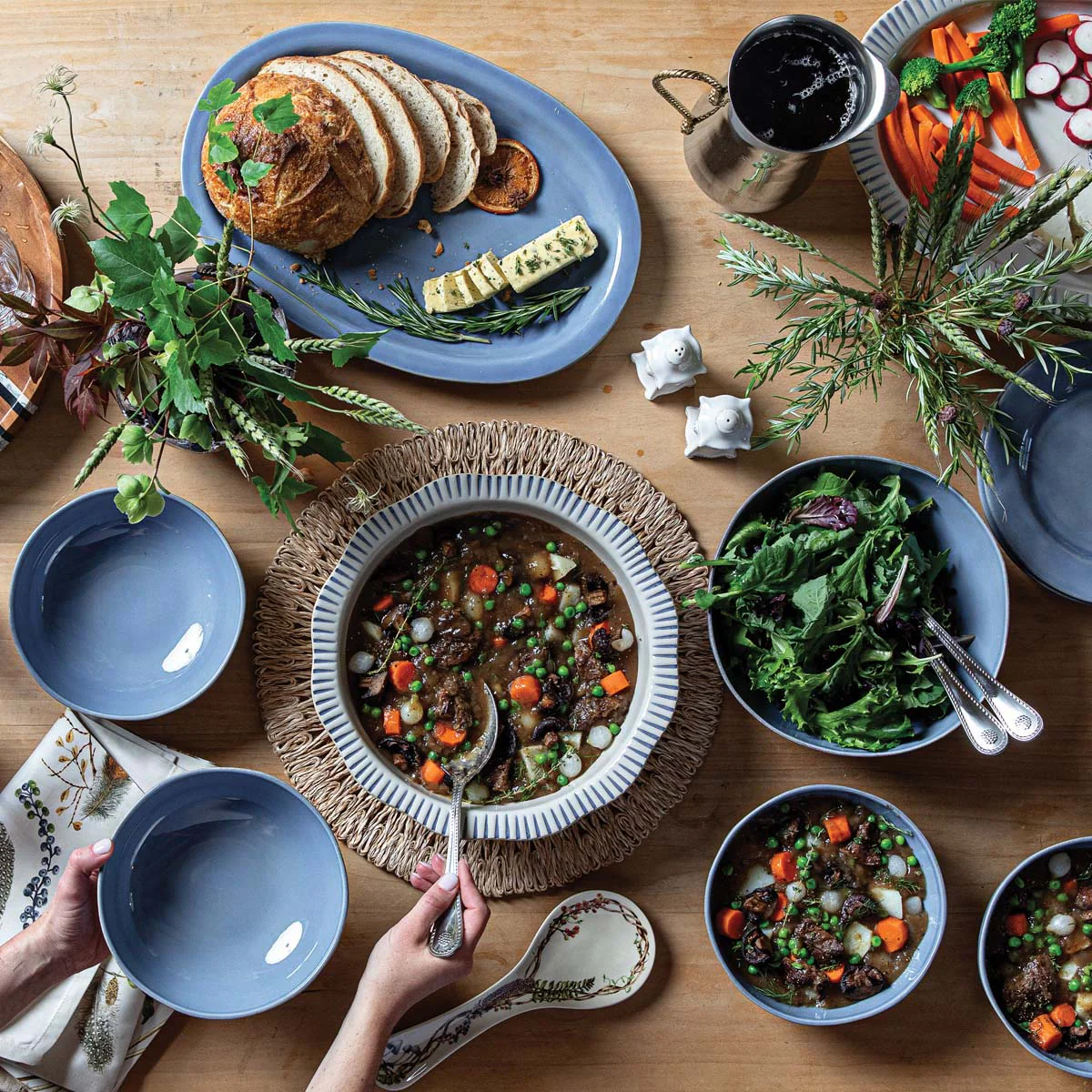 Puro 10" Serving Bowl - Chambray - Image 3