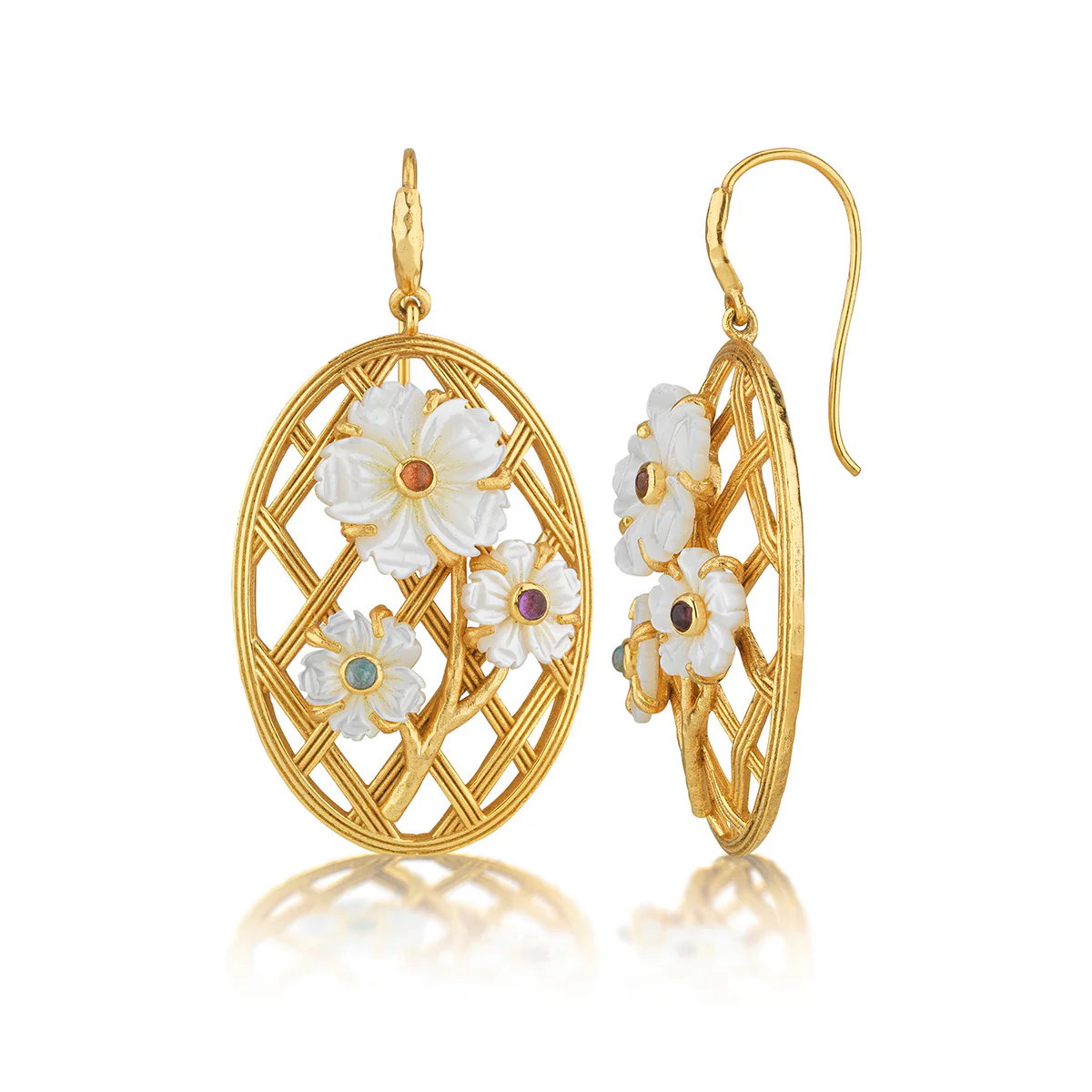Villandry Lattice Earrings - Multi - Image 3
